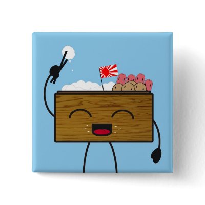 Bento-kun Pins by GeorgeCurious