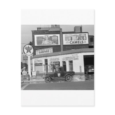Benton Harbor Filling Station, 1940s Post Cards by Photoblog