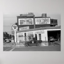 Benton Harbor Filling Station, 1940s Posters