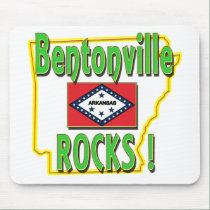 Bentonville Rocks ! (green) mousepads