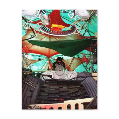 Benza | Sunset Stage @ Rainbow Serpent '09 Postcard by OZDOOF