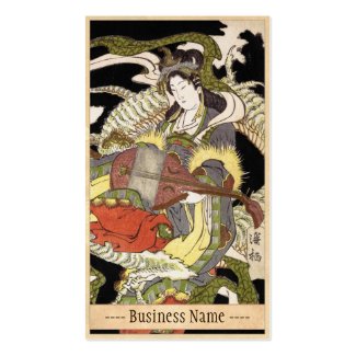 Benzaiten (Goddess of Beauty) Seated on a Dragon Business Card