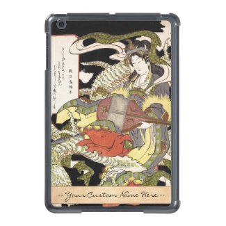Benzaiten (Goddess of Beauty) Seated on a Dragon iPad Mini Cover