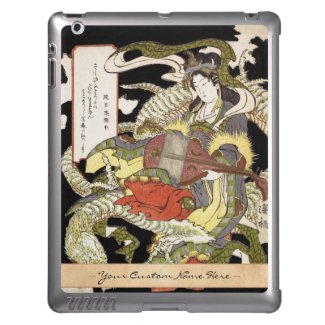 Benzaiten (Goddess of Beauty) Seated on a Dragon iPad Cases