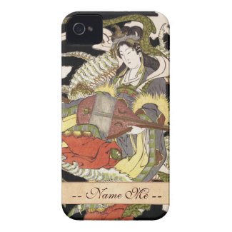 Benzaiten (Goddess of Beauty) Seated on a Dragon iPhone 4 Case