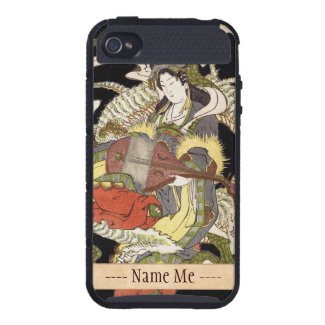 Benzaiten (Goddess of Beauty) Seated on a Dragon Case For iPhone 4