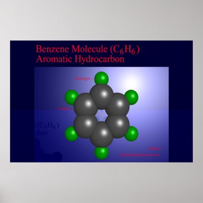 Benzene Molecule (print) by Derethman