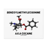 Benzoylmethylecgonine (A.K.A. Cocaine) postcards
