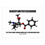 Benzoylmethylecgonine What Cocaine Looks Like Post Card