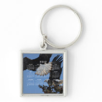 BEOAT Bald Eagles on a Treetop Key Chain