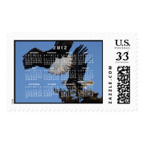 BEOAT Bald Eagles on a Treetop Postage Stamp