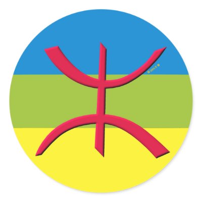 Berber flag amazigh stickers by zarouri