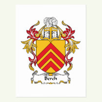 Berch Family Crest Postcard