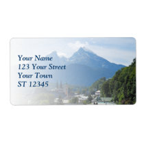 Berchtesgaden Shipping Label Label