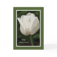 Bereavement Sympathy Thank You Card -- Tulip card