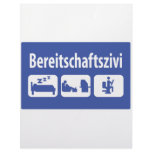 Bereitschaftszivi icon letterhead template