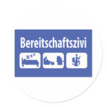 Bereitschaftszivi icon stickers