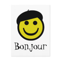 Beret Smiley Postcards