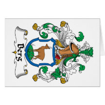 Berg Family Crest Greeting Card