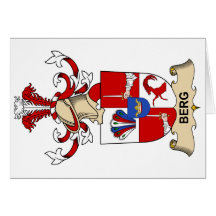 Berg Family Crests Card