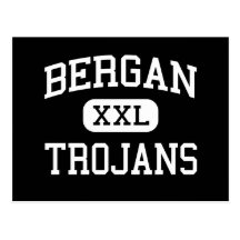 Bergan - Trojans - High School - Peoria Illinois Post Card