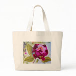Bergandy Flower Tote Bags