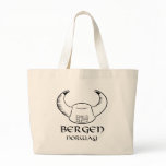 Bergen Norway Viking Hat Canvas Bag