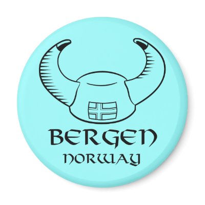 Bergen Norway Viking Hat magnets