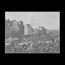 Bergen Torvet Vintage Postcard