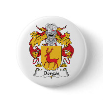 Berges Family Crest Pinback Button