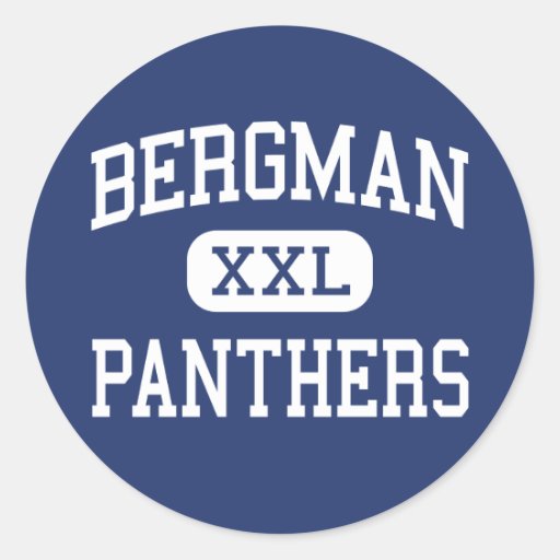 Bergman Panthers High Bergman Arkansas Classic Round Sticker Zazzle