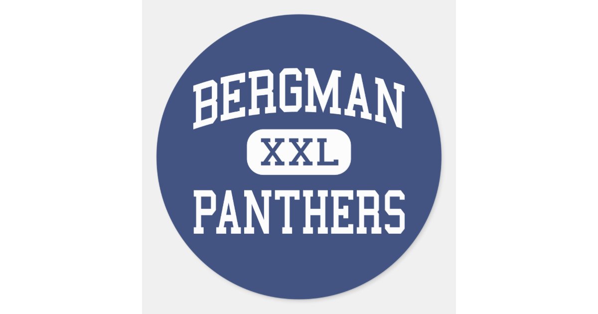 Bergman Panthers High Bergman Arkansas Classic Round Sticker Zazzle