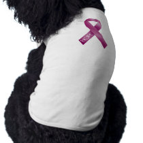 Bergundy Ribbon pet clothing