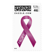 Bergundy Ribbon postage
