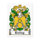 Bering Family Crest Postcard