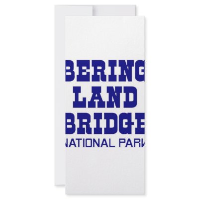 Bering Land Bridge National Park Customized Rack Card by bartstshirts