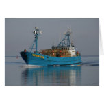Bering Sea, Crab Boat in Dutch Harbor, AK Card