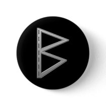 Berkano Rune grey Pin