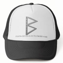 Berkano Rune grey Trucker Hats
