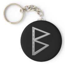 Berkano Rune grey Key Chains