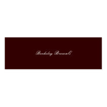 Berkeley BrownE - Customized Business Card