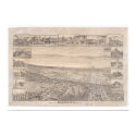 Berkeley, CA. Panoramic Map 1891 (0099A) -Restored posters by Bancroft Berkeley, CA. Panoramic Map 1891 (0099A) -Restored posters