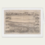 Berkeley, CA. Panoramic Map 1891 (0099A) - Unrest. cards