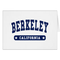 Berkeley California College Style t shirts Greeting Card