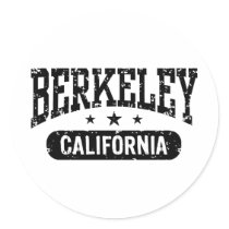Berkeley California Round Sticker