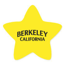 Berkeley California Star Sticker