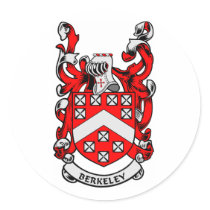 BERKELEY Coat of Arms Stickers
