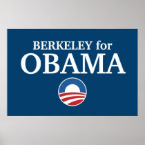 BERKELEY for Obama custom your city personalized Print