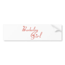 Berkeley Girl tee shirts Bumper Sticker