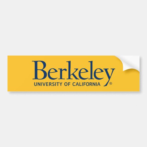 Berkeley Logo Blue Bumper Sticker Zazzle